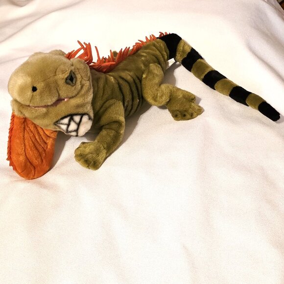 Wild Republic K & M Toys Iguana Plush Full Body Hand Puppet Realistic Vtg. 2005 - Picture 2 of 8